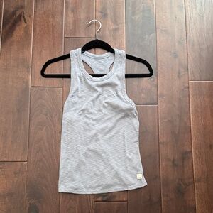 Vuori Light Gray Ribbed Tank Top